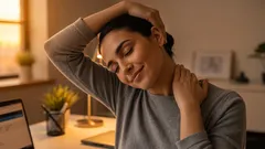 首の痛みを和らげる3つのエクササイズ：長時間座っている人に最適